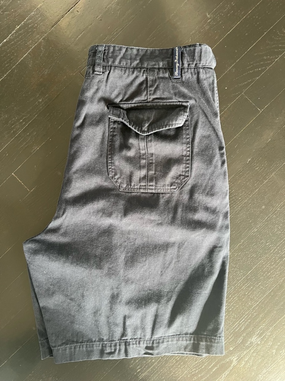 Tommy Bahama Casual Navy Blue Shorts with Flap Back Pocket